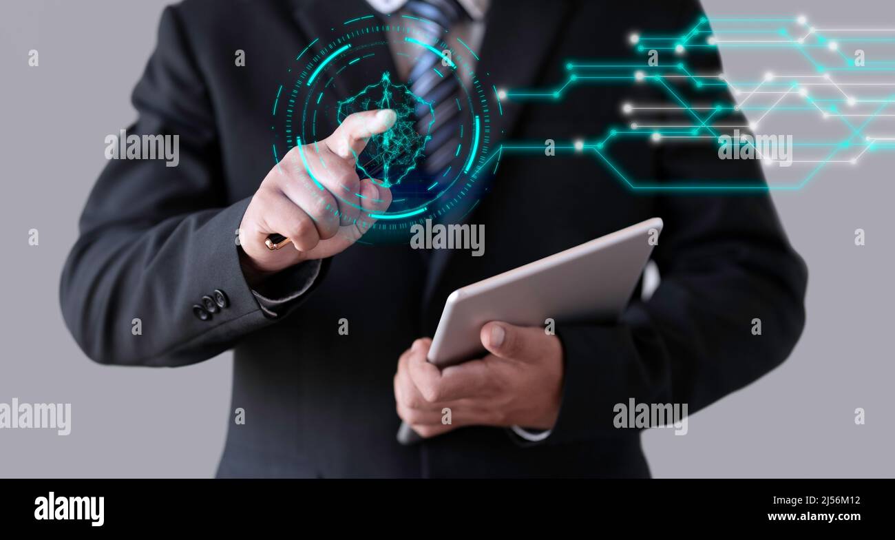 business-man-touching-info-hi-res-stock-photography-and-images-alamy