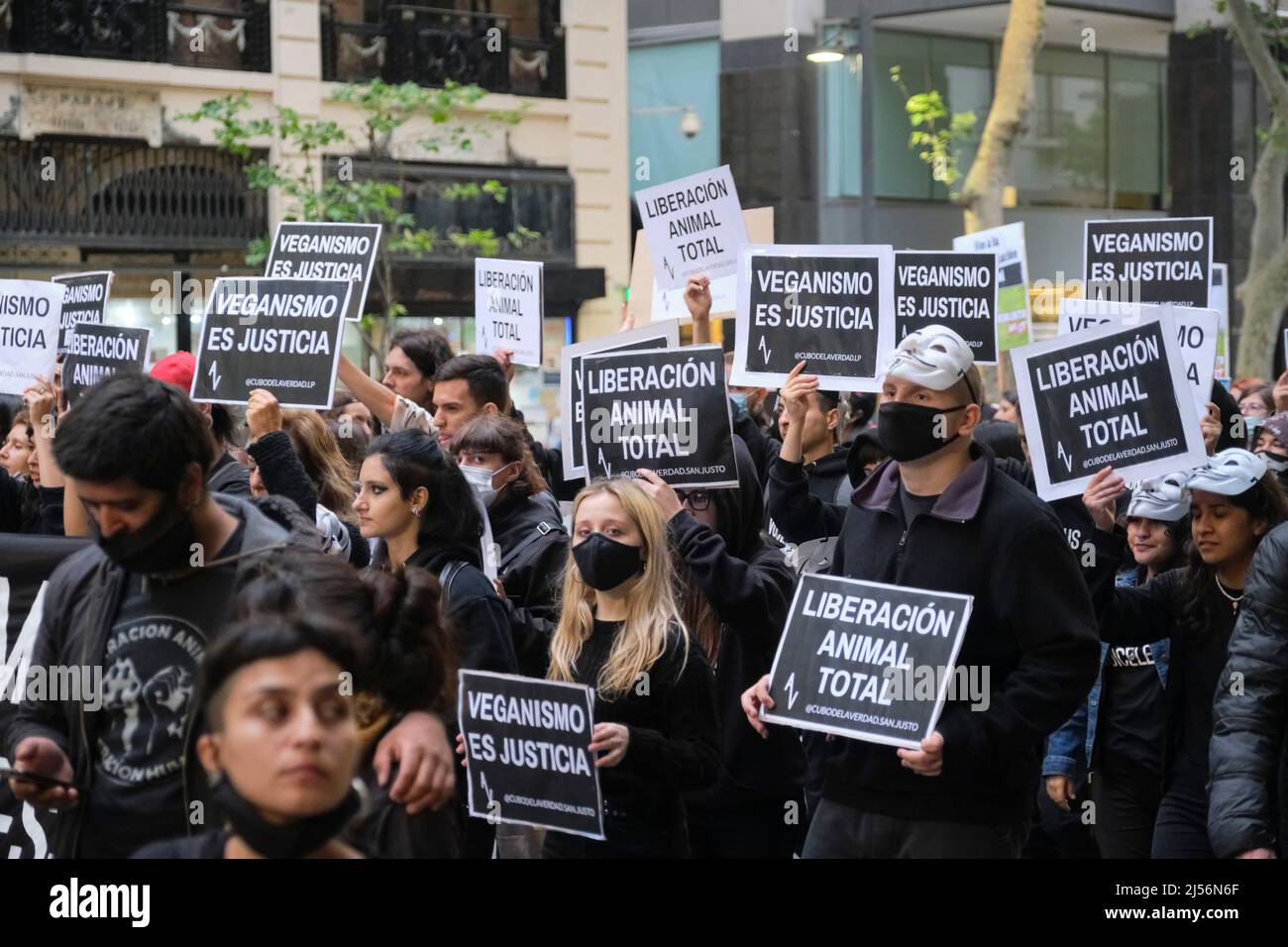 Buenos Aires, Argentina; Nov 1, 2021: World Vegan Day. People marching holding signs with animalist messages: Total animal liberation. Veganism is jus Stock Photo - Alamy Buenos Aires, Argentina; Nov 1, 2021: World Vegan Day. People marching holding signs with animalist messages: Total animal liberation. Veganism is jus Stock Photo - Alamy