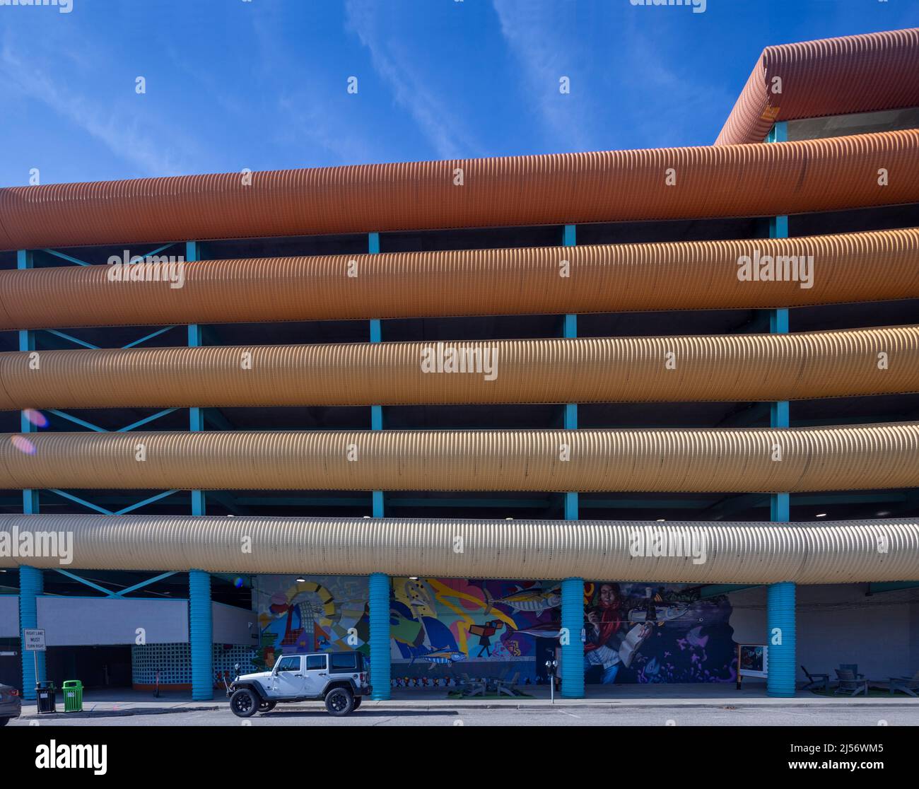 The Division Street Garage, know by locals as the "Habitrail," or the