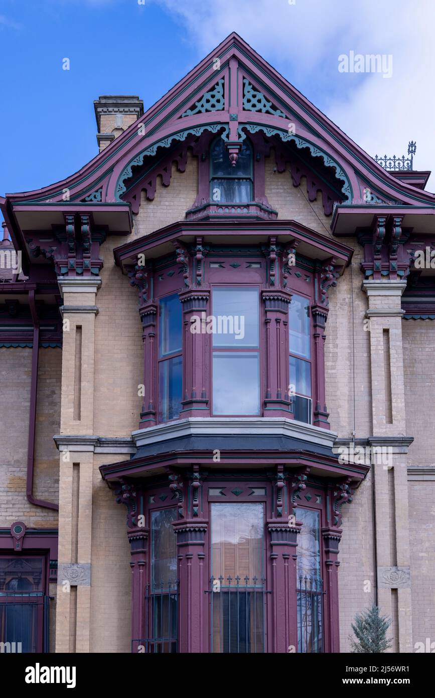 Milner House/Cornwall Building, 1883, Flint , Michigan, USA Stock Photo