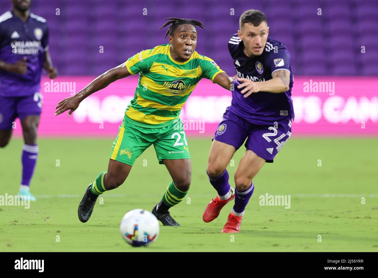 April 20, 2022: Orlando City forward ALEXANDRE PATO (7) reacts
