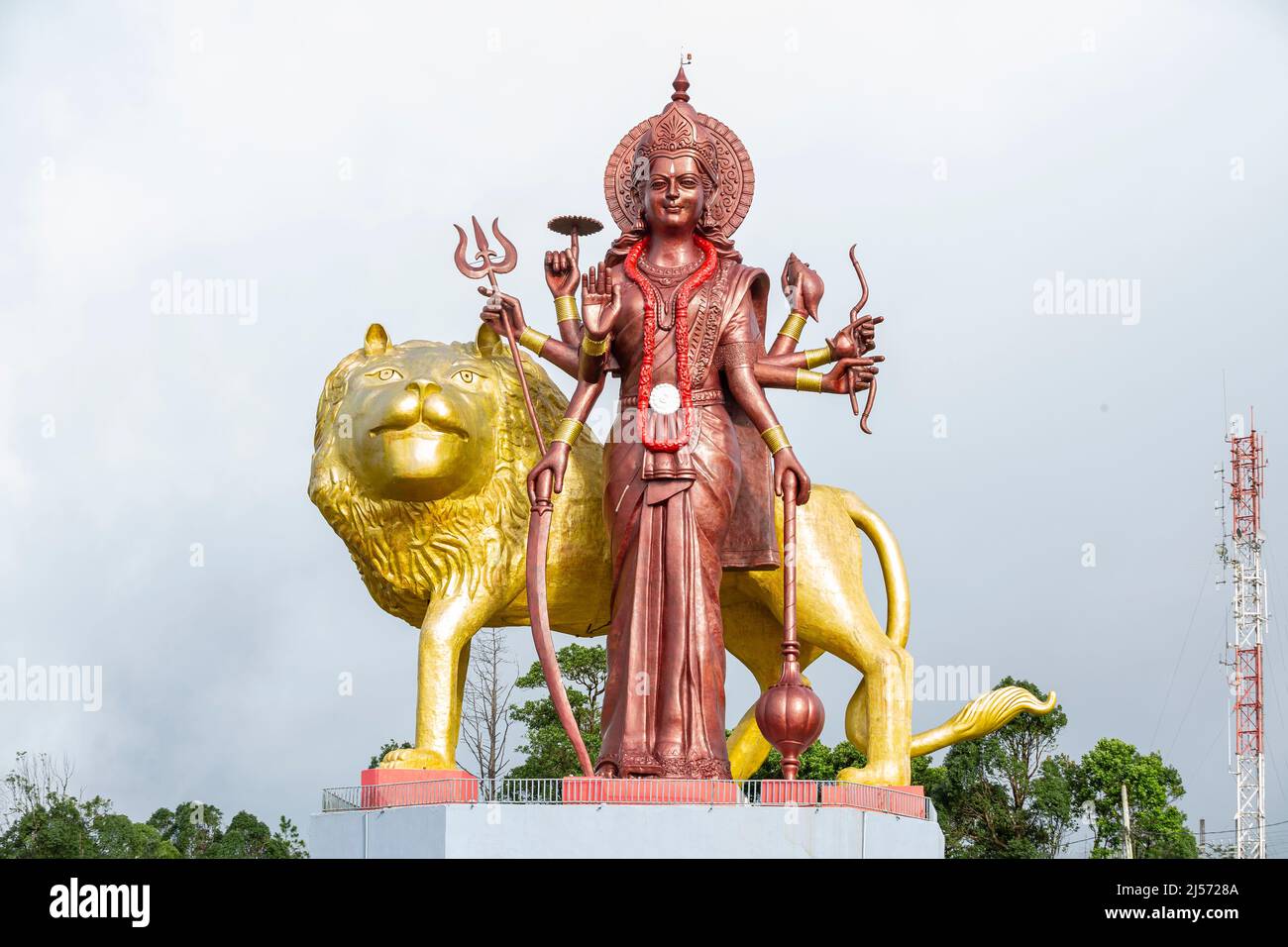 Statue of the Hindu Goddess Lakshmi. Stock Photo