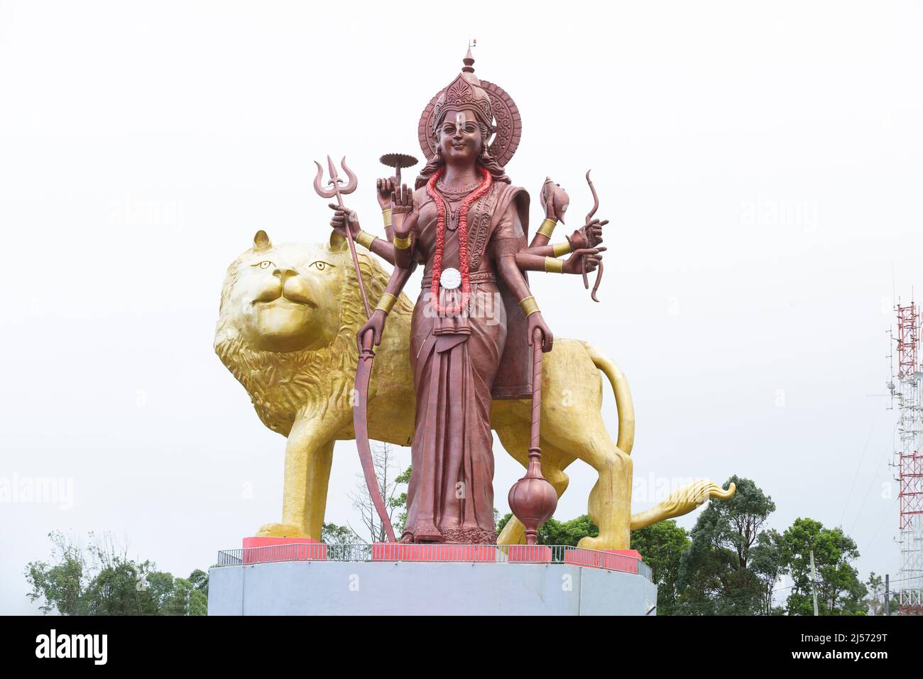 Statue of the Hindu Goddess Lakshmi. Stock Photo
