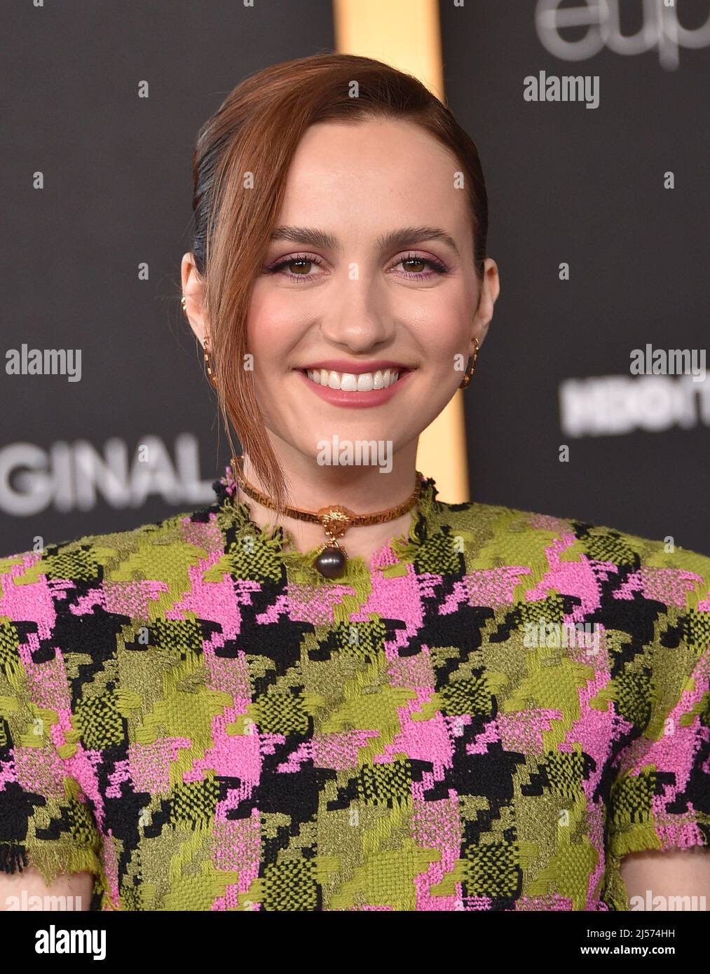 Los Angeles, CA, April 20, 2022, Maude Apatow arriving to the "Euphoria