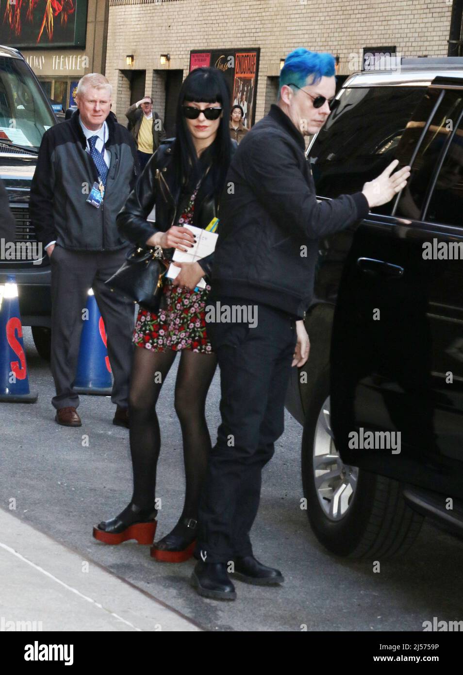 New York NY : April 20, 2022.Jack White arriving at The Late Show with