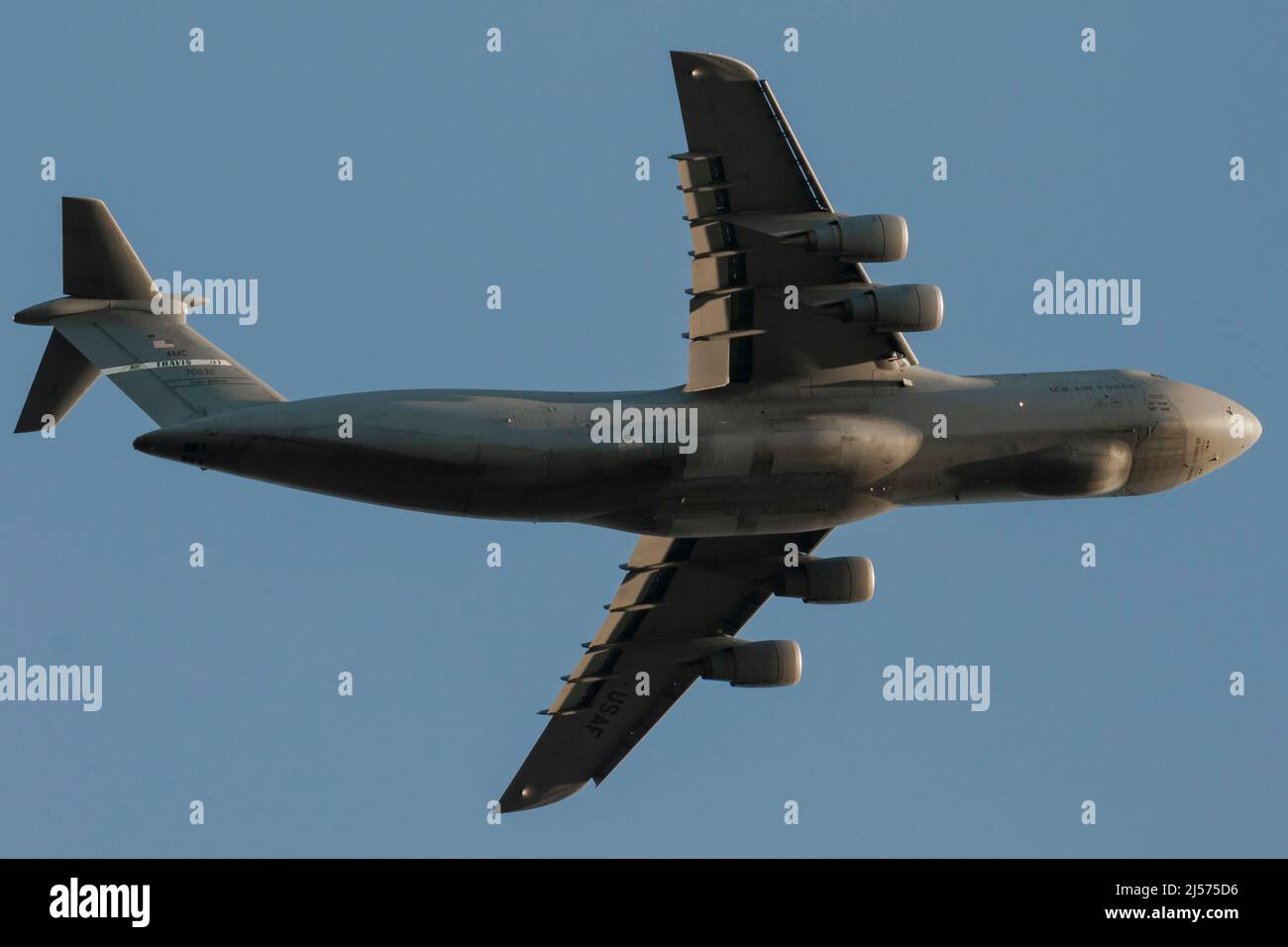 Lockheed C-5M Super Galaxy Airplane Stock Photo