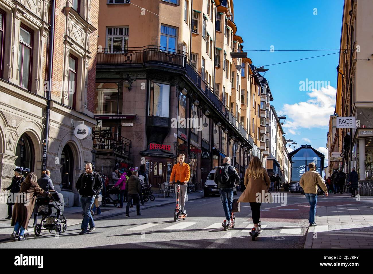 Street life, Gotgatan (Götgatan), Sodermalm in Stockholm, SwedenPhoto: Lotte Fernvall / Aftonbladet / TT Stock Photo