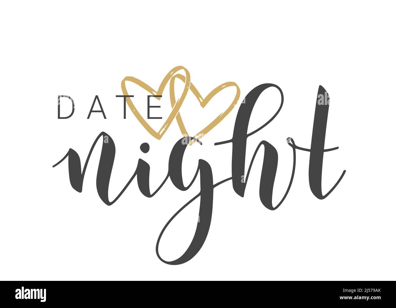 vector-illustration-handwritten-lettering-of-date-night-template-for-banner-invitation-party