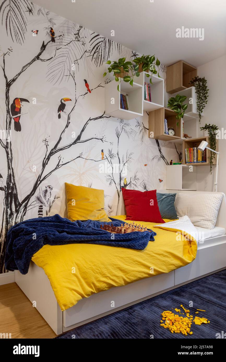 child room interior design home decor Stock Photo