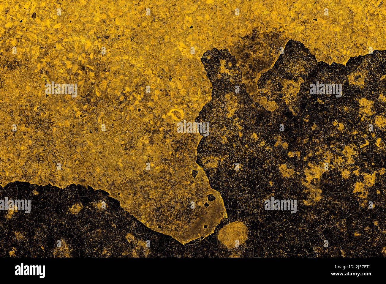 Destroyed Dark Yellow Color Concrete Wall Surface For Texture Stock destroyed-dark-yellow-color-concrete-wall-surface-for-texture-stock