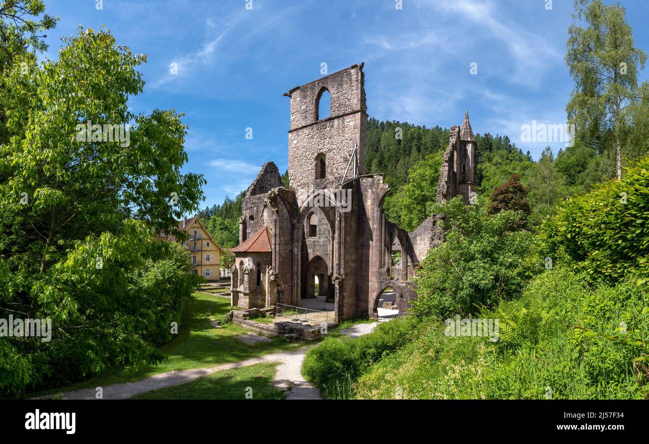Ruin of Kloster Allerheiligen in the Black Forest, Germany Stock Photo