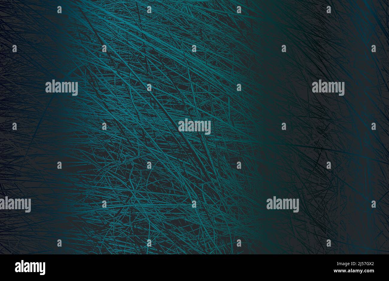 Luxury black metal gradient background with distressed closeup leaf grass texture with streaks. Vector illustration Stock Vector