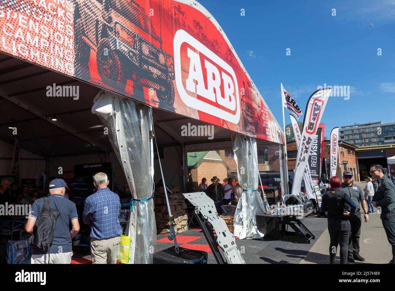 ARB stand at the Sydney caravan and camping show selling camping and