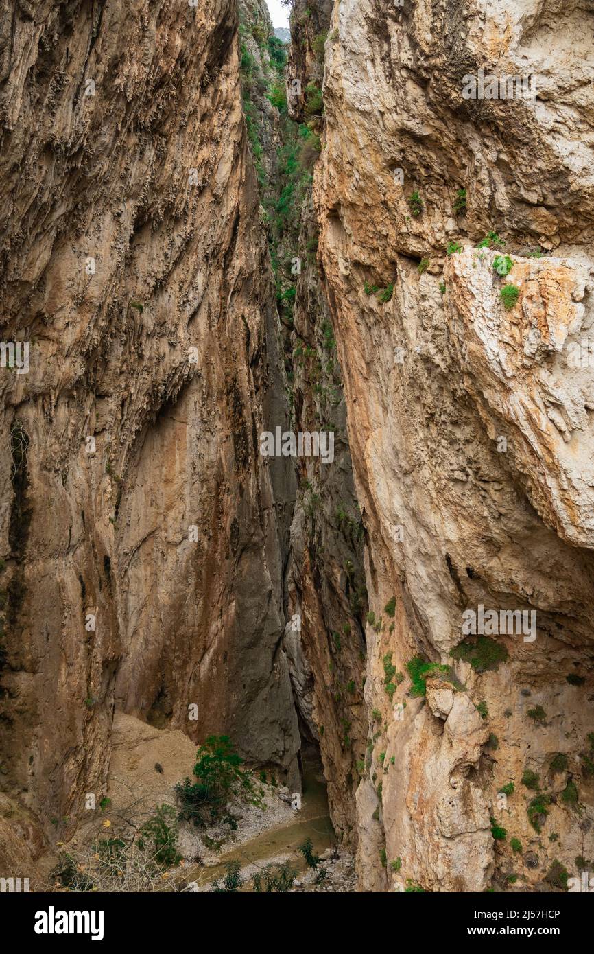 Saklikent canyon in Mugla province. Popular touristic area. Stock Photo