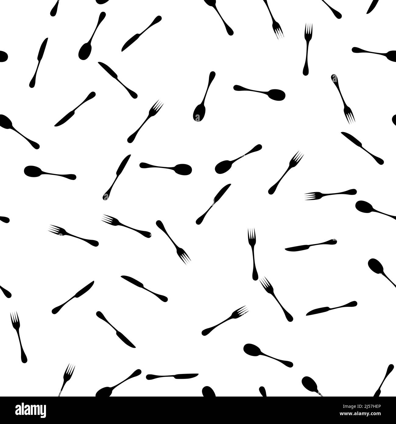 Cutlery pattern Black and White Stock Photos & Images - Alamy