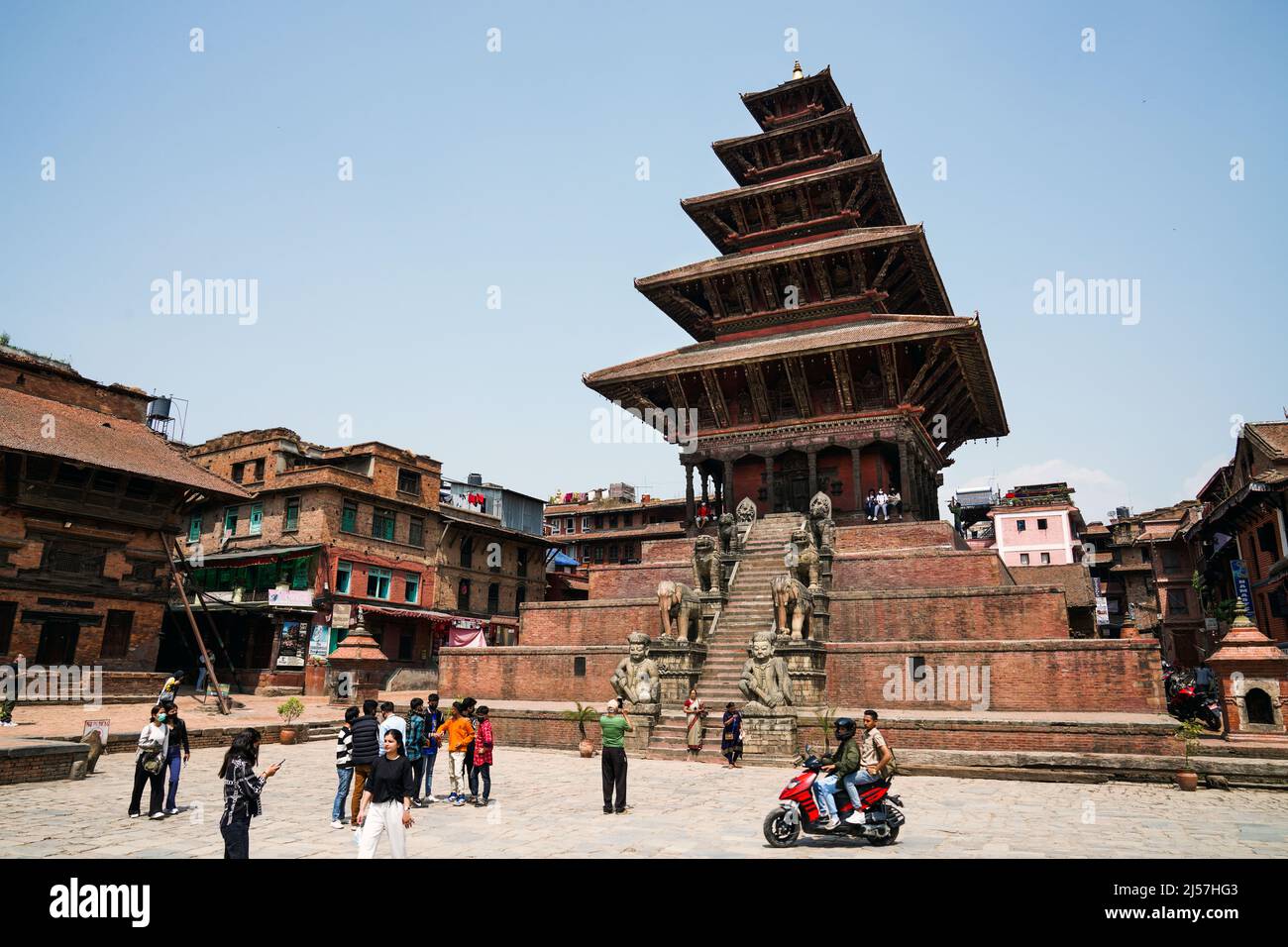 Temples in the temple district of Patan, Kathmandu, Nepal   ---   Tempel im Tempelbezirk Patan, Kathmandu, Nepal Stock Photo