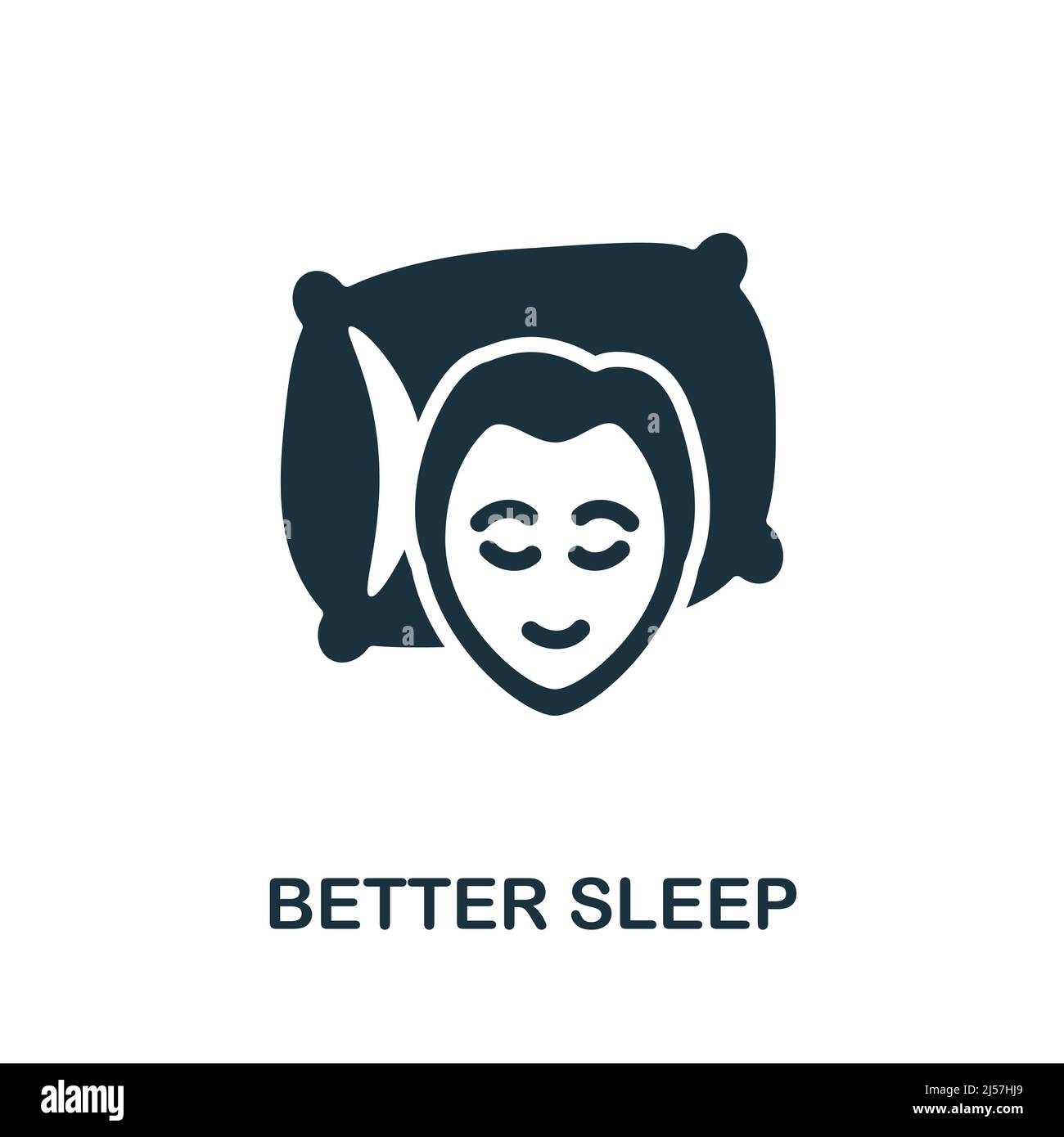 Better Sleep icon. Simple element from yoga collection. Creative Better