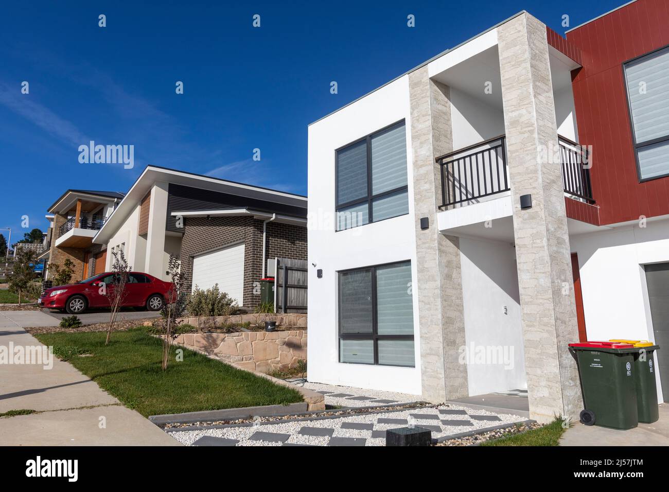 New homes houses built at Denman Prospect a new suburb in Canberra,ACT