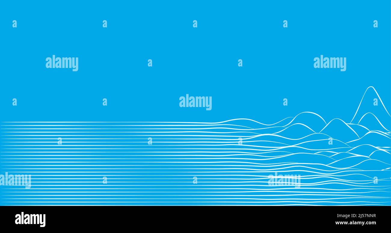 Abstract blue modern dynamic wave design background vector Stock Vector ...