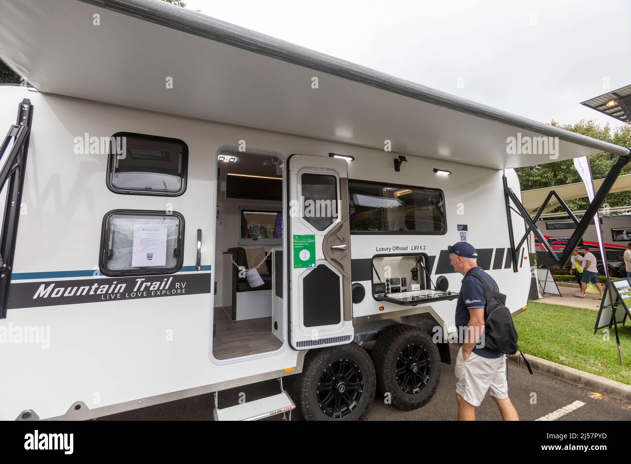 Australian off road caravan hires stock photography and images Alamy