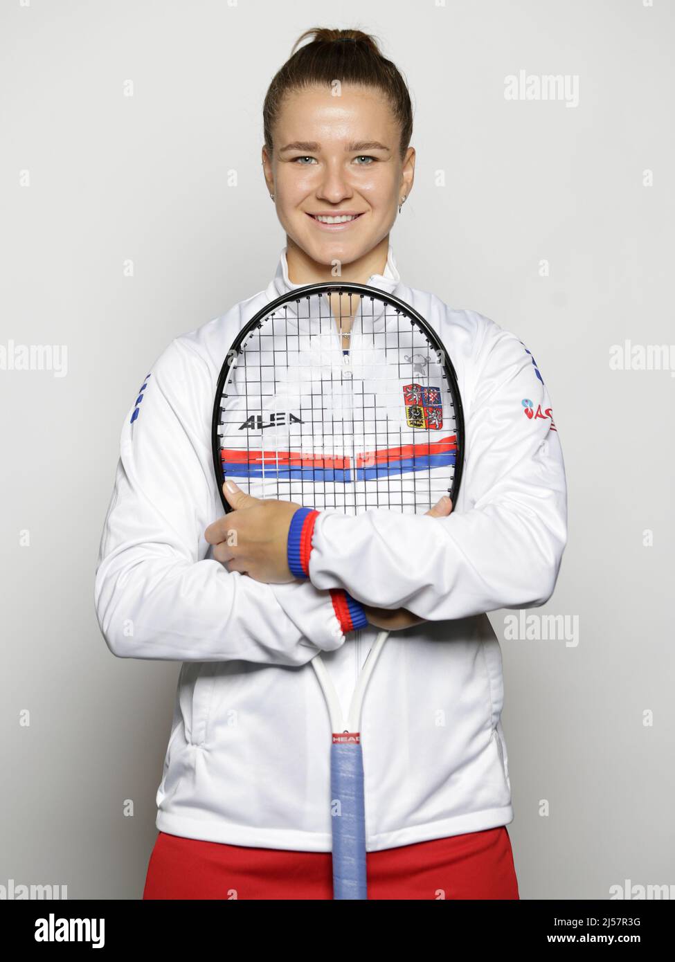 Czech tennis player Karolina Muchova poses for photographer during ...