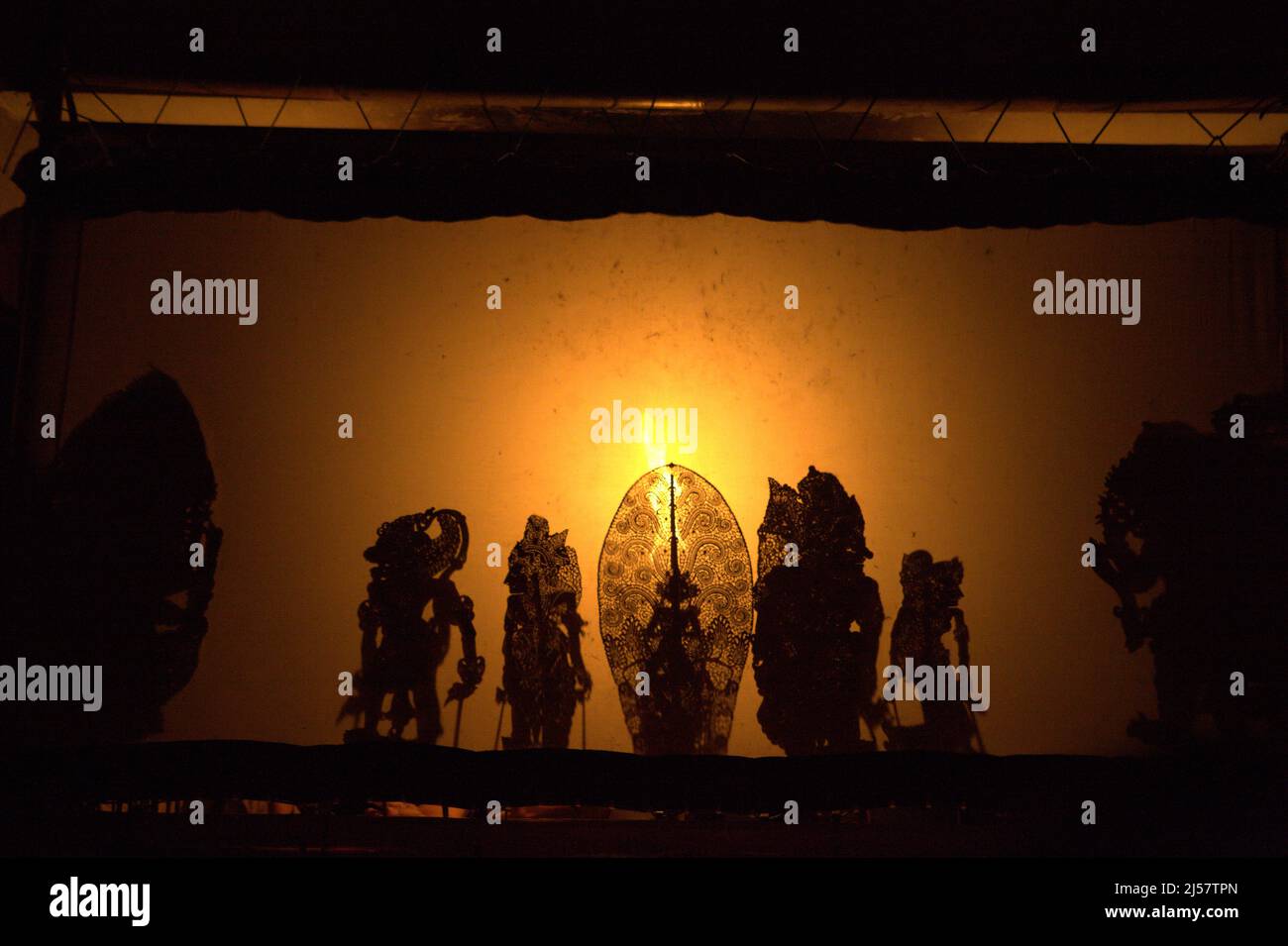 Shadow puppet show at Oka Kartini in Ubud, Gianyar, Bali, Indonesia