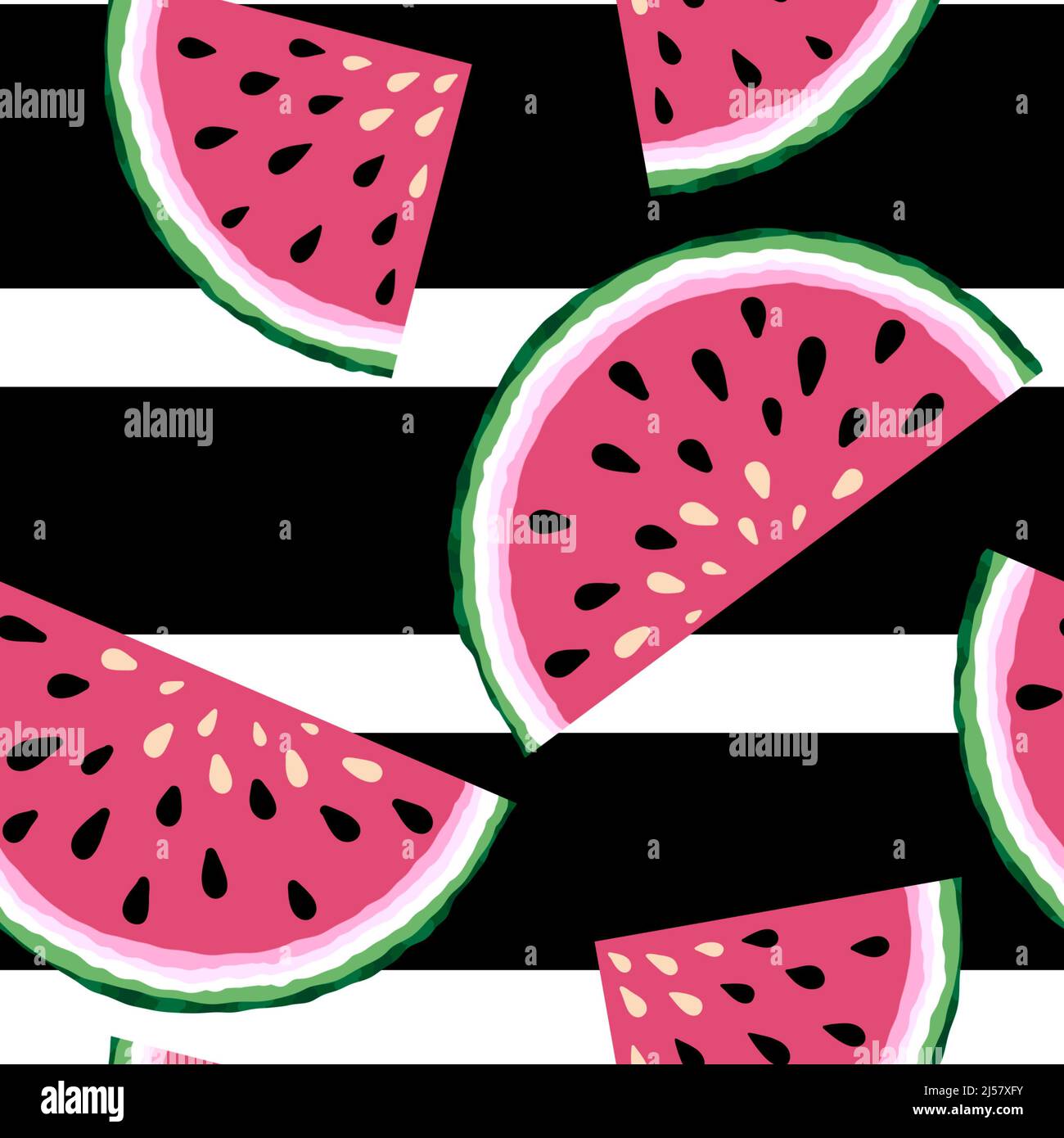 Summer seamless watermelon pattern for packaging and gifts and cards ...