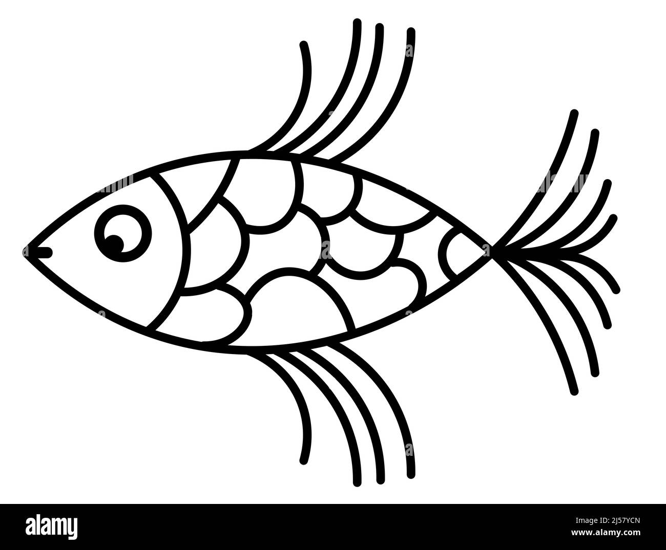 Clip art fish Black and White Stock Photos & Images - Alamy
