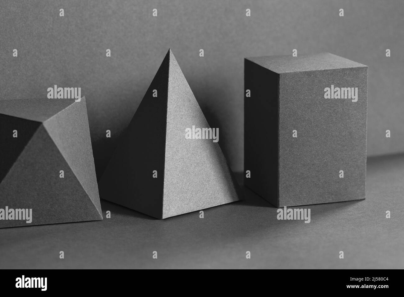 Triangular figures Black and White Stock Photos & Images - Alamy