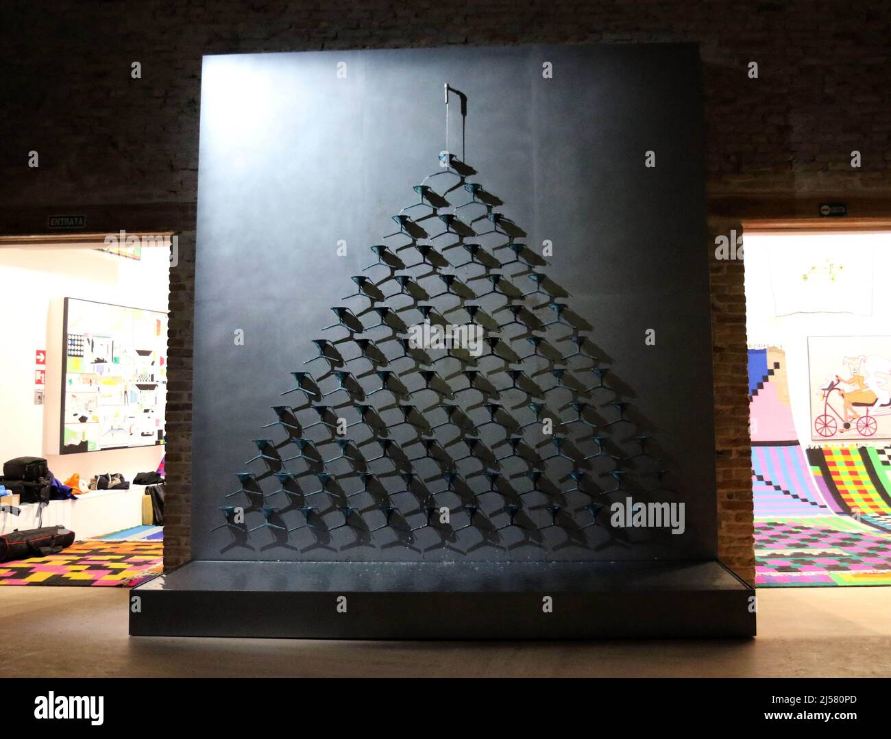 Italy, Venice, April 19, 2022 59th Venice Art Biennale in Venice