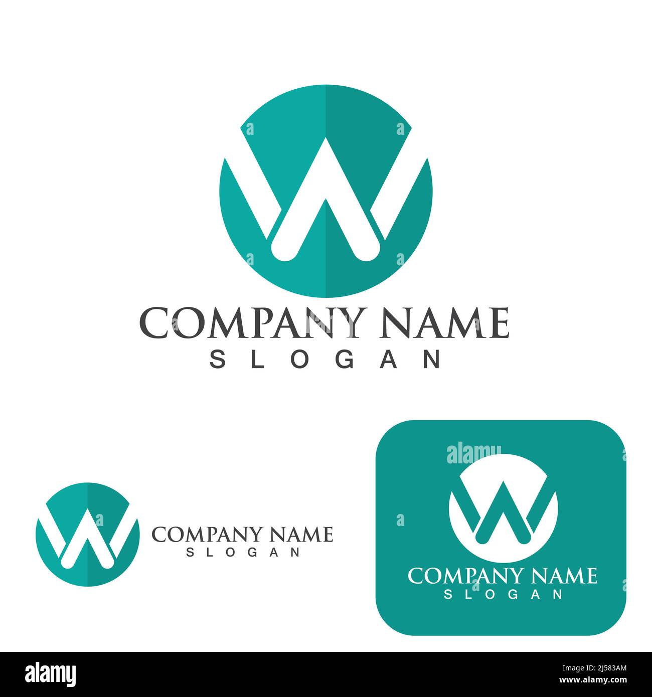 Custom Vector W W Letter Logo Template vector illustration design Stock Vector Image ...
