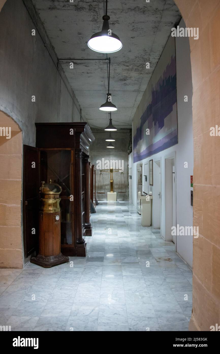 The Malta Customs Standard Weighing Scale (1826 1912) in the Malta Maritime Museum, Birgu