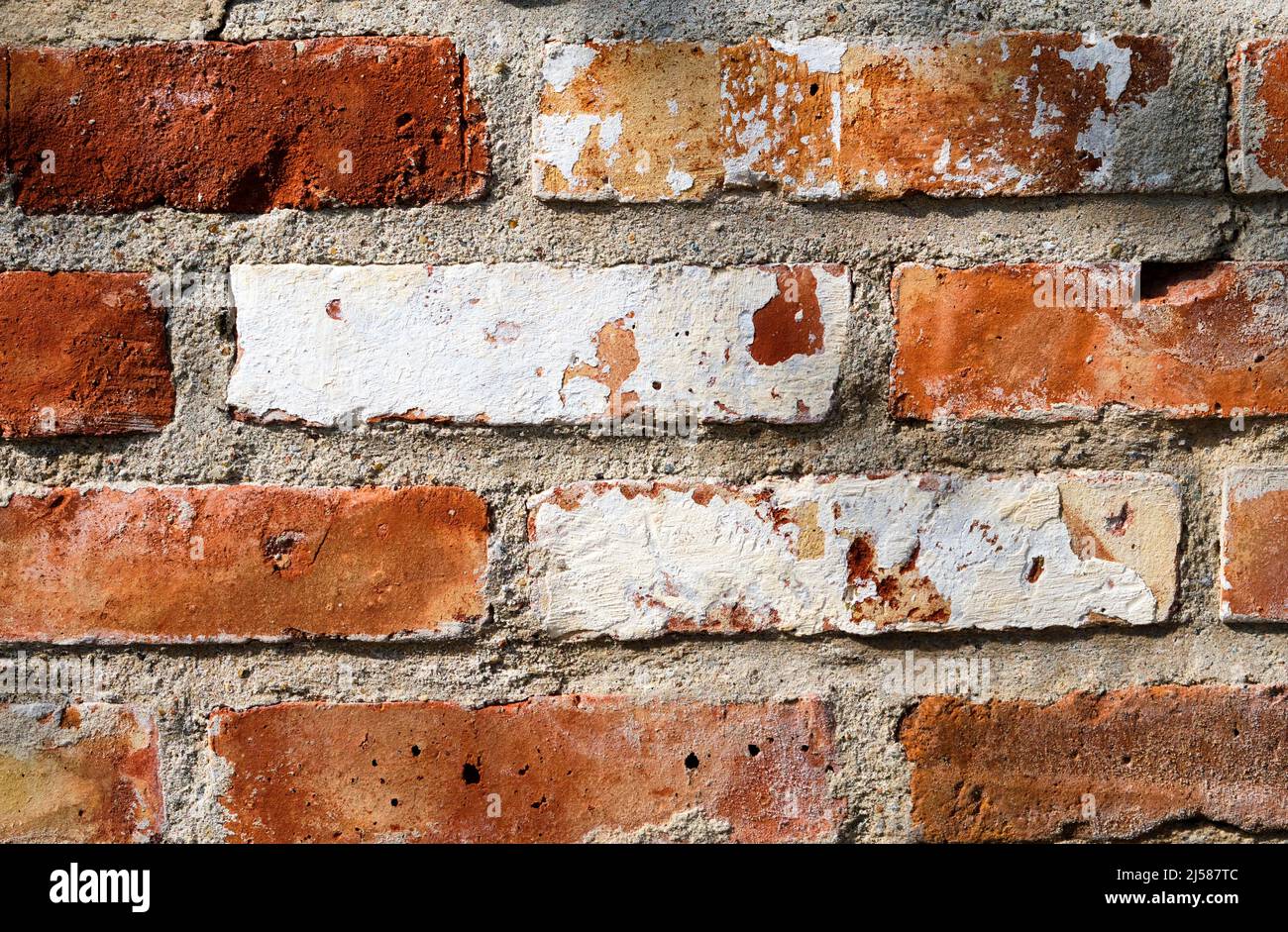 Backsteinmauer, Hintergrundbild Stock Photo