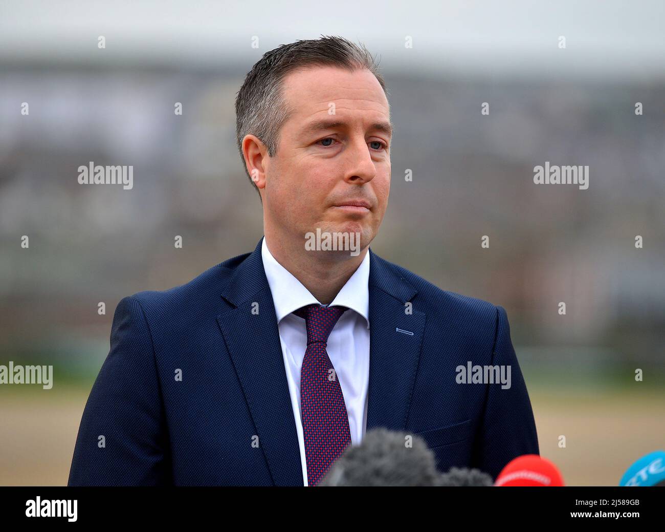 Paul Givan is a Unionist politician from Northern Ireland representing the Democratic Unionist Party (DUP). Givan served as First Minister of Northern Ireland from June 2021 to February 2022. ©George Sweeney / Alamy Stock Photo Stock Photo