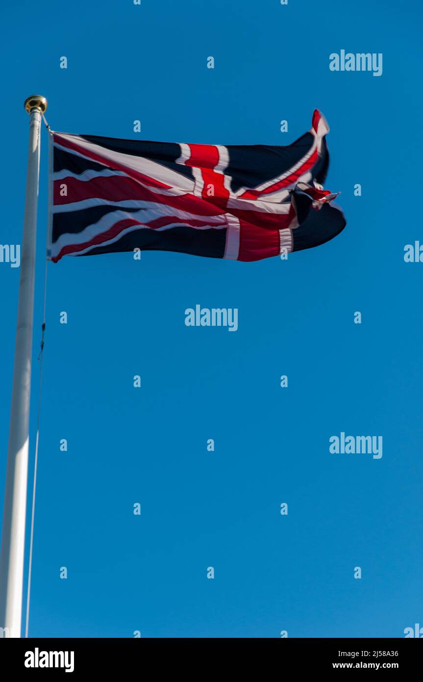 Union Jack, upright Stock Photo