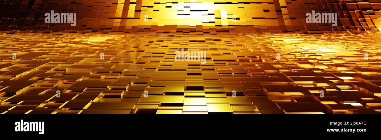3d gold glass golden city hi-res stock photography and images - Alamy