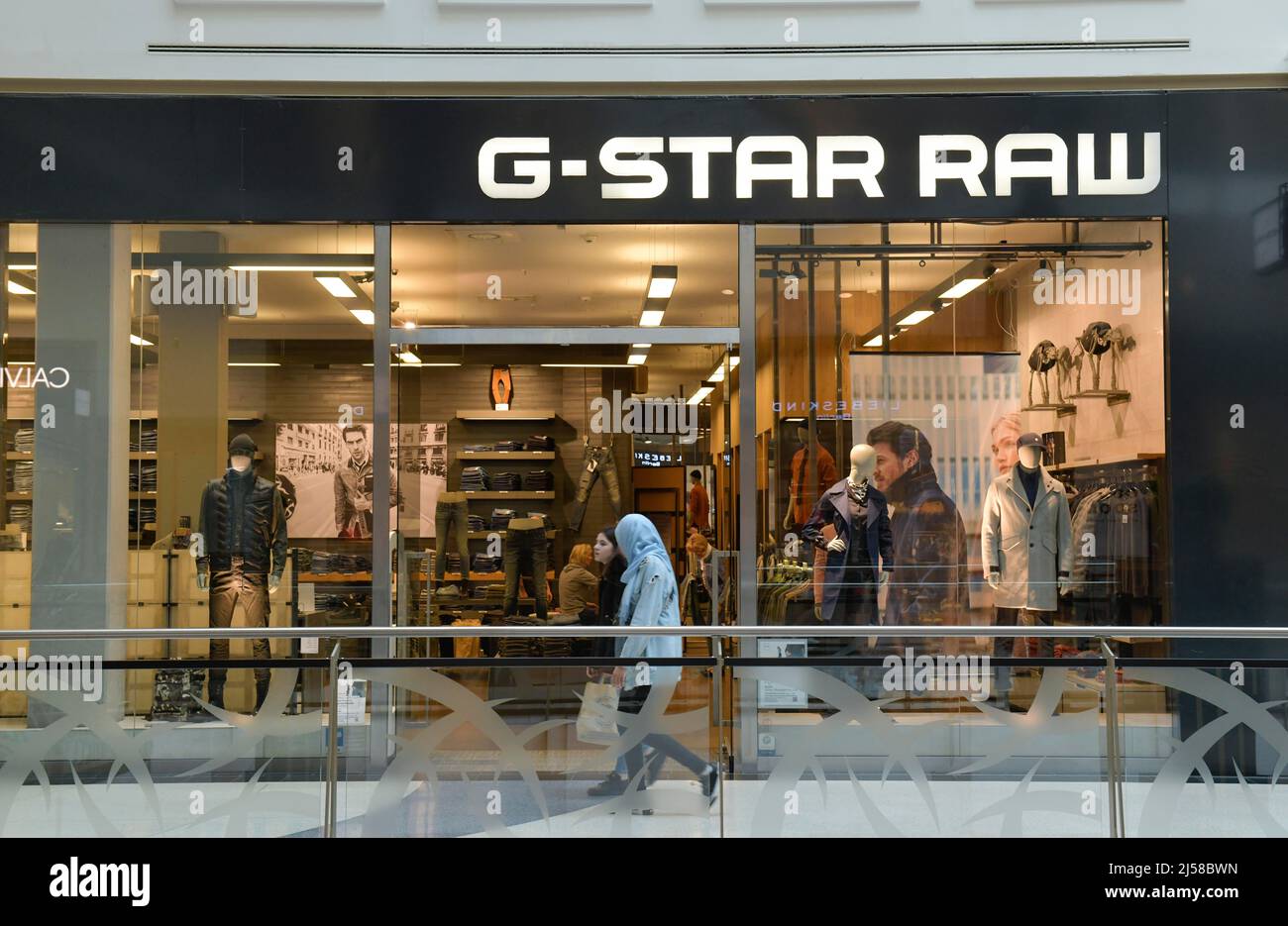 G-Star Raw, Department Store Alexa, Grunerstrasse, Mitte, Berlin, Germany  Stock Photo - Alamy