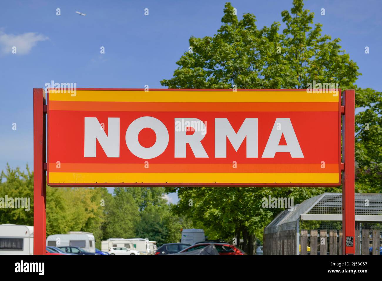 Sign Norma Market Stock Photo