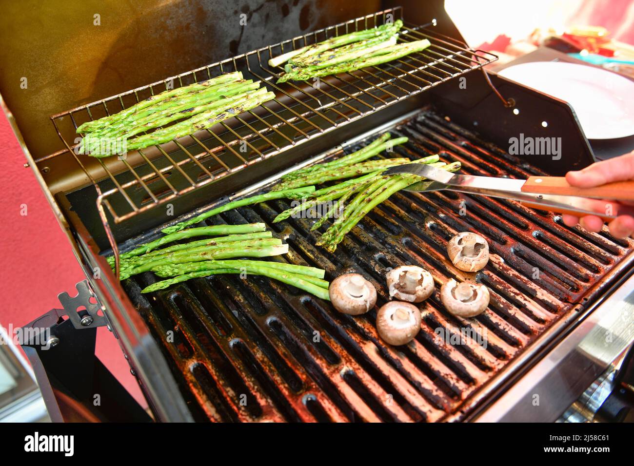 Green asparagus, grill Stock Photo Alamy