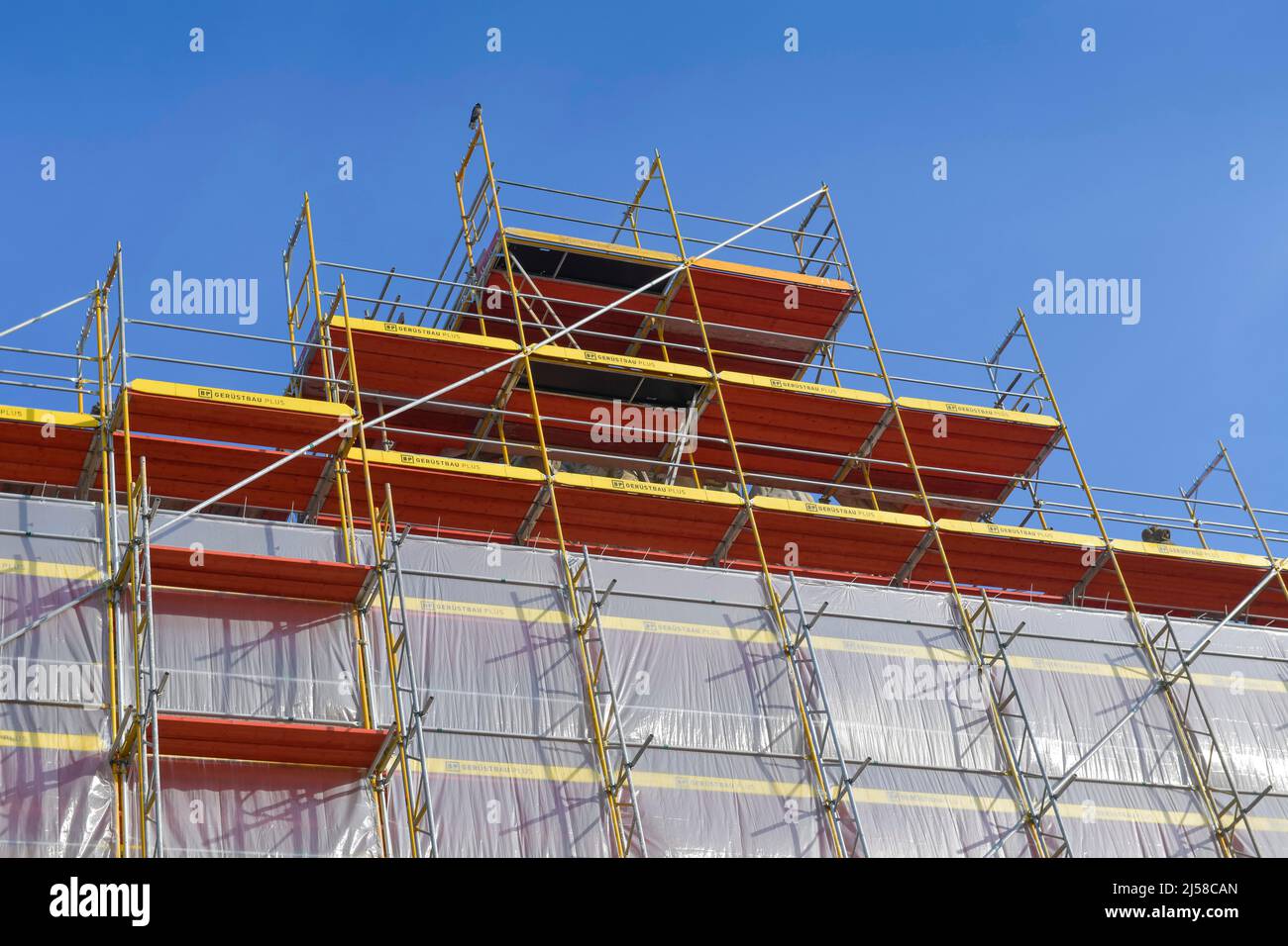 Scaffolding, construction site, German Historical Museum, Unter den Linden, Mitte, Berlin