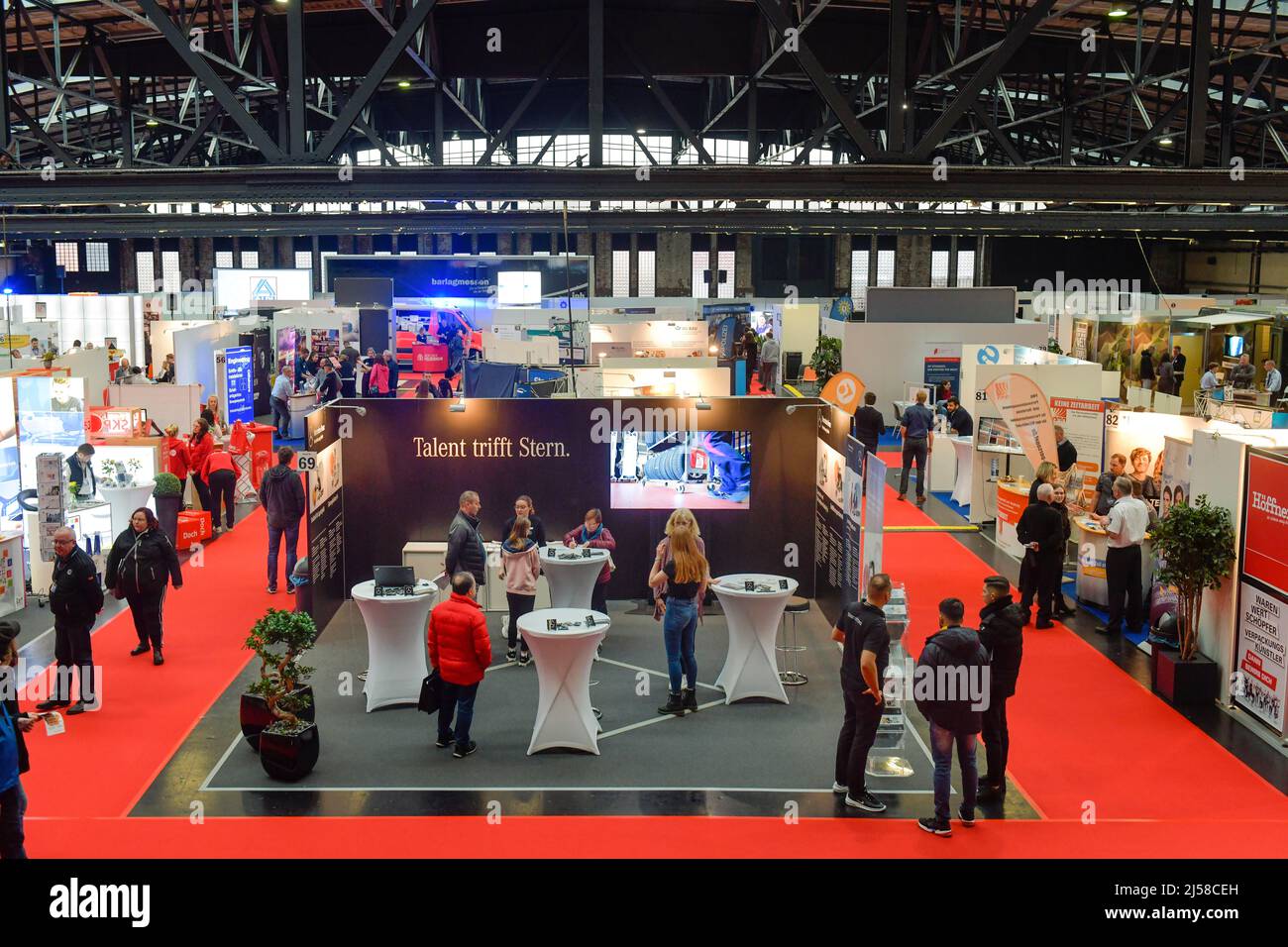 Job Fair, Arena, Eichenstrasse, Treptow, TreptowKoepenick, Berlin, Germany Stock Photo Alamy
