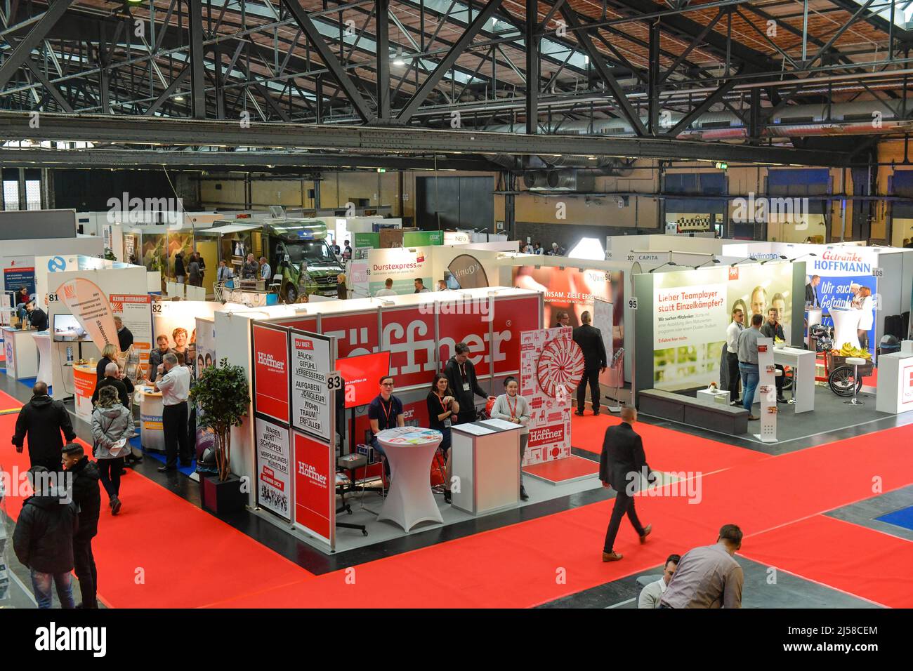 Job Fair, Arena, Eichenstrasse, Treptow, TreptowKoepenick, Berlin, Germany Stock Photo Alamy