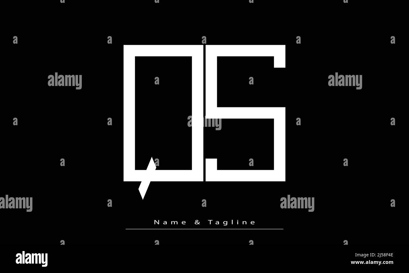 Alphabet letters Initials Monogram logo QS , SQ Stock Vector Image ...