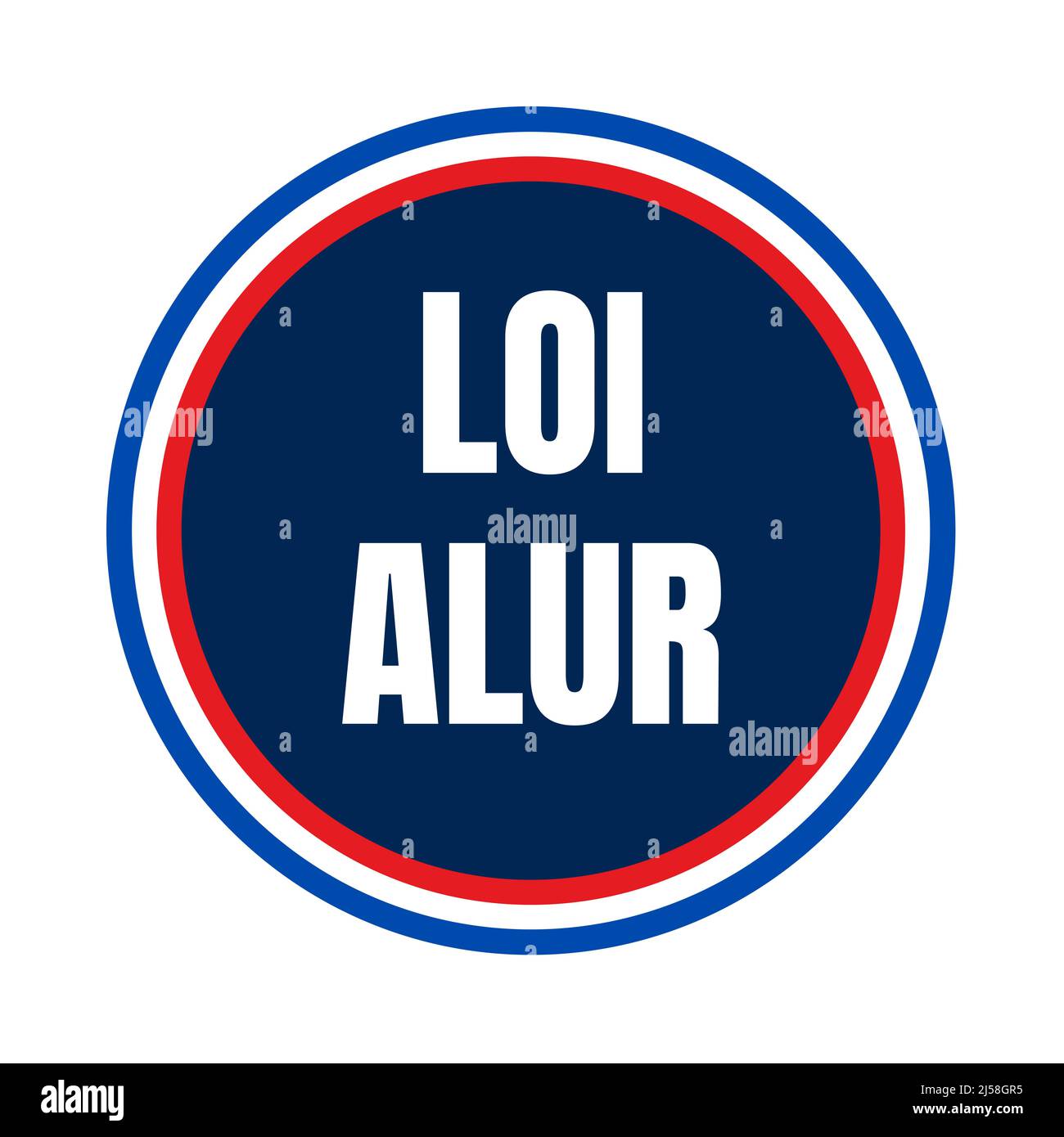 Law Alur symbol icon called loi Alur in french language Stock Photo Alamy