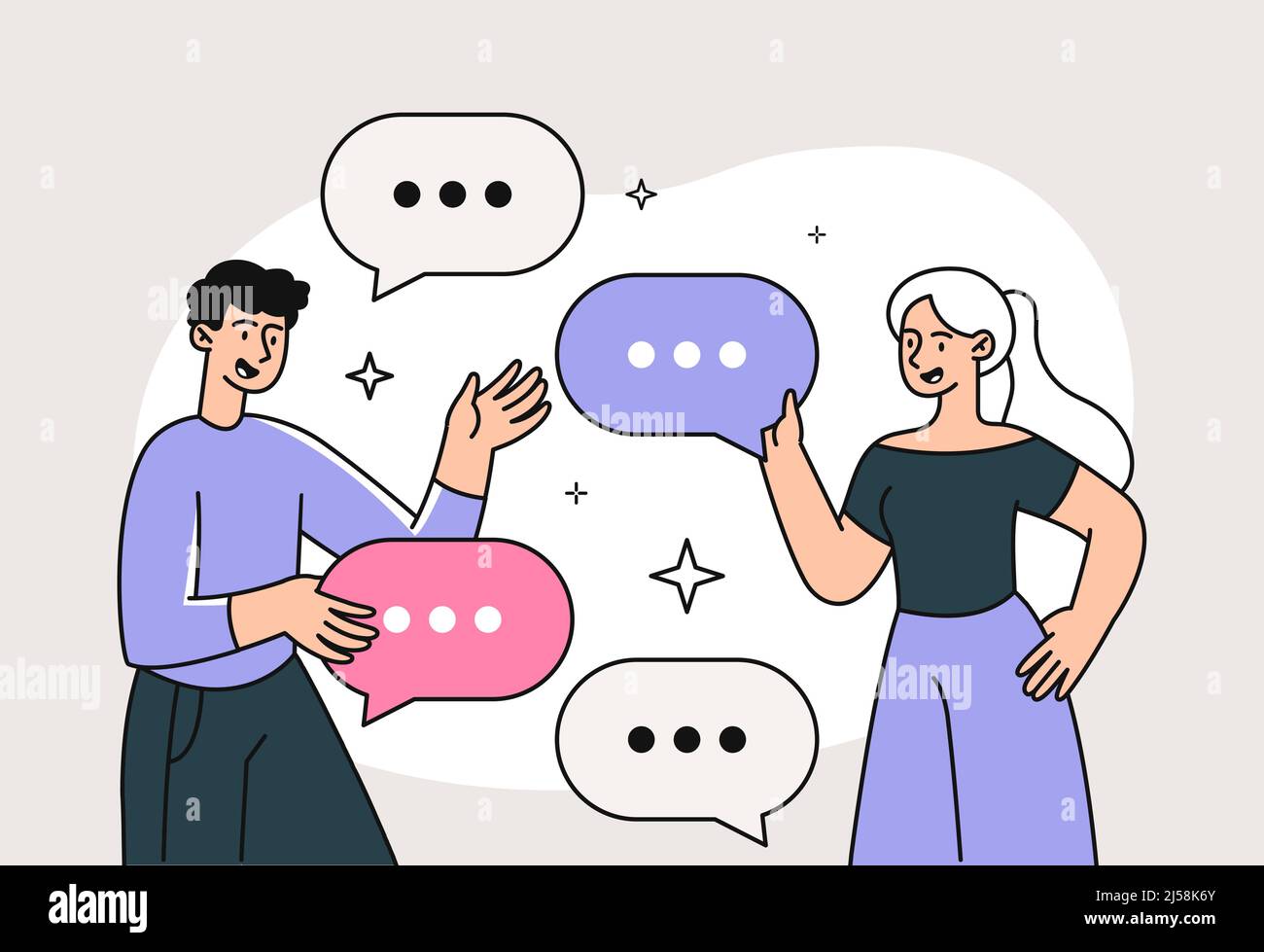 Concept of dialogue Stock Vector Image & Art - Alamy