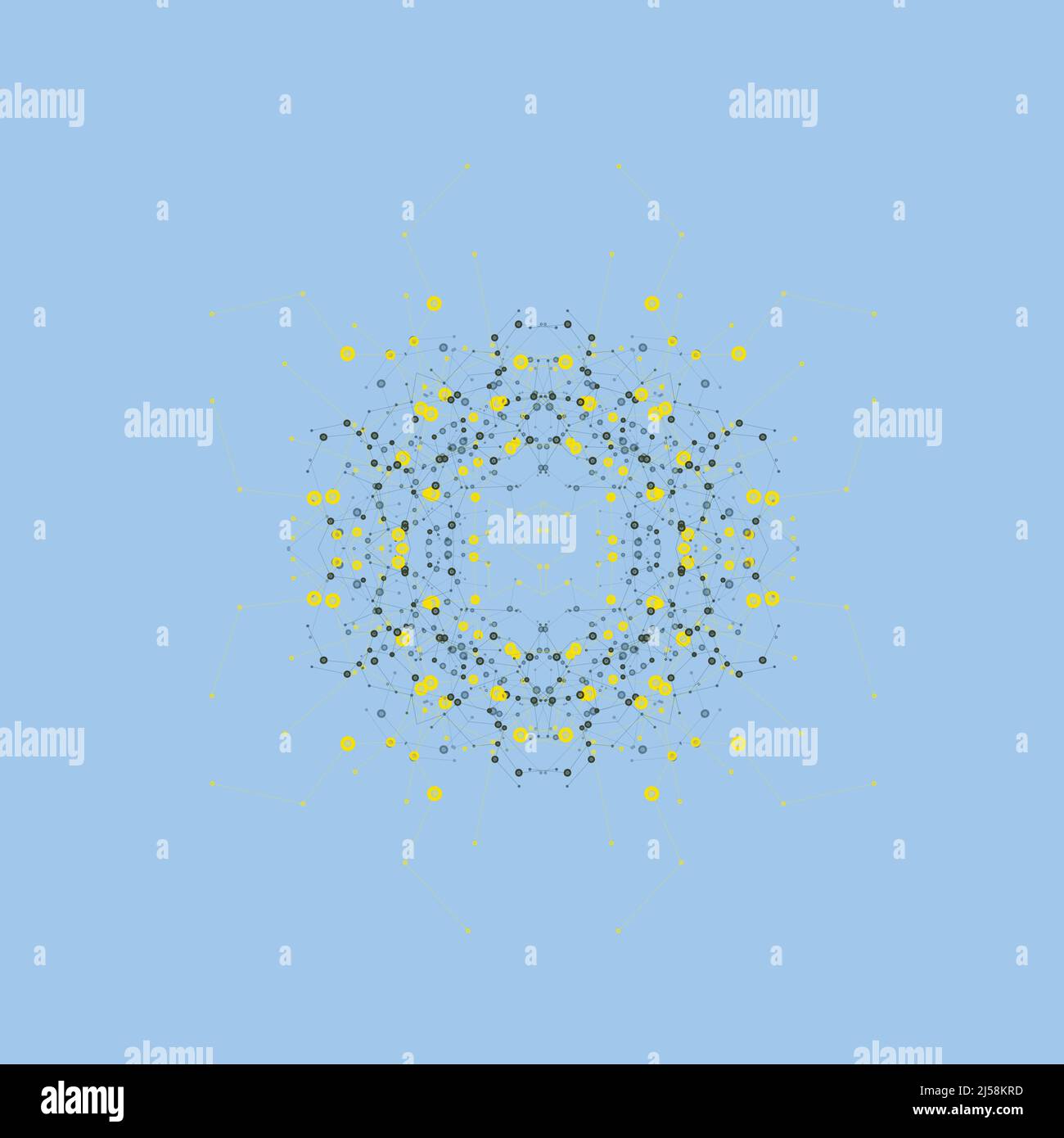 Abstract bright simple technology vector background. Connection structure Stock Vector
