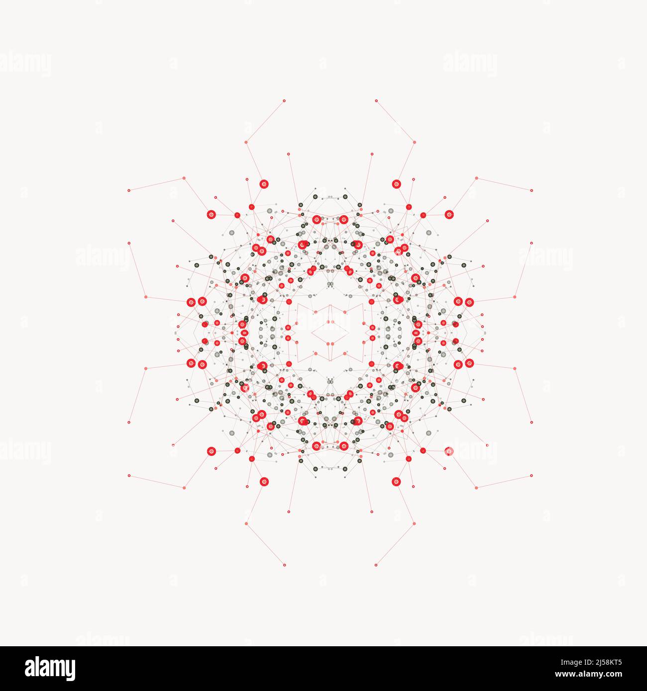 Abstract bright simple technology vector background. Connection structure Stock Vector