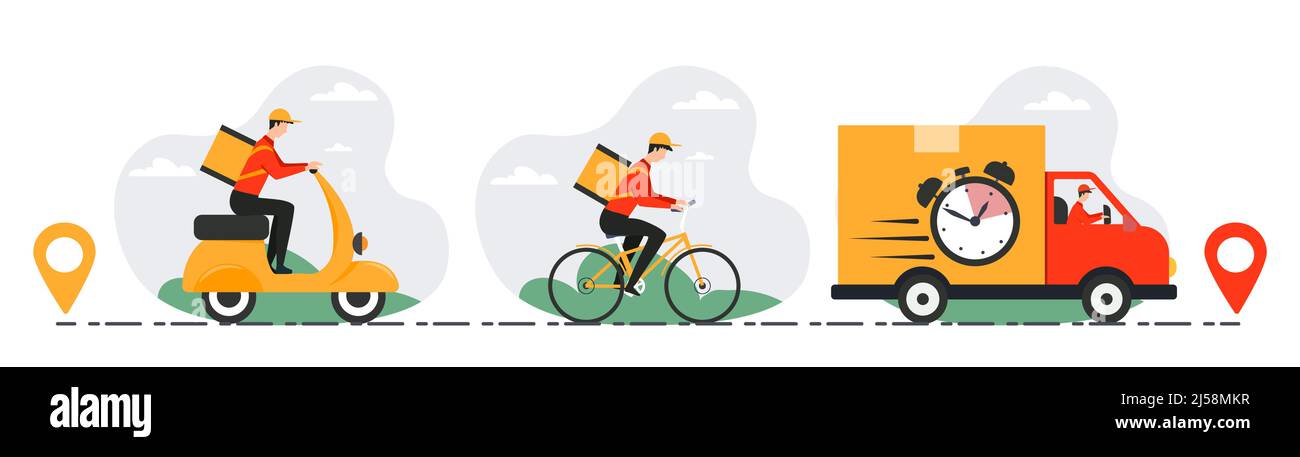 Set of delivery Stock Vector Image & Art - Alamy