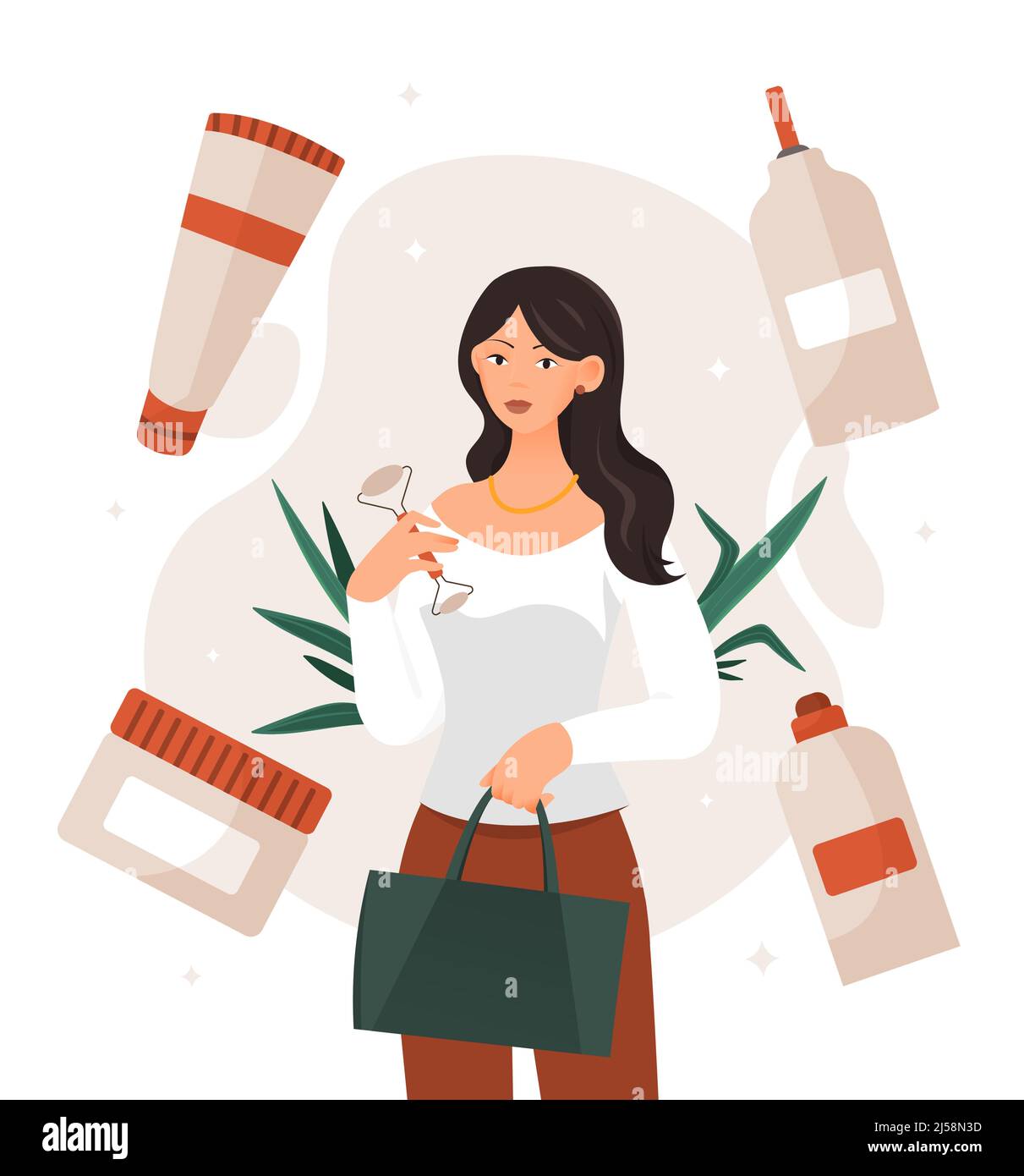 Natural Skin Care Stock Vector Image & Art - Alamy
