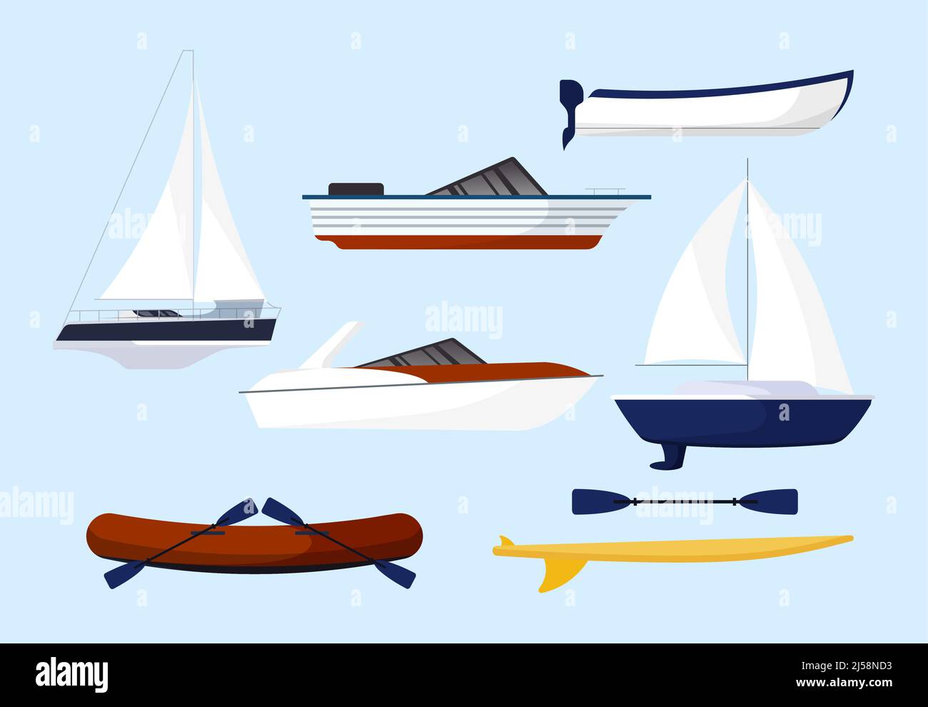Types of boats Stock Vector Image & Art Alamy